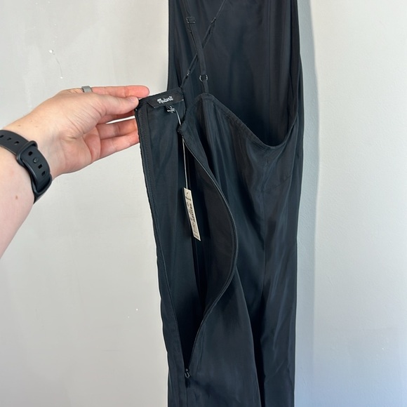 NWT New with Tag Madewell Crisscross Midi Slip Dress in Cupro-Blend Size 8 - Picture 14 of 15